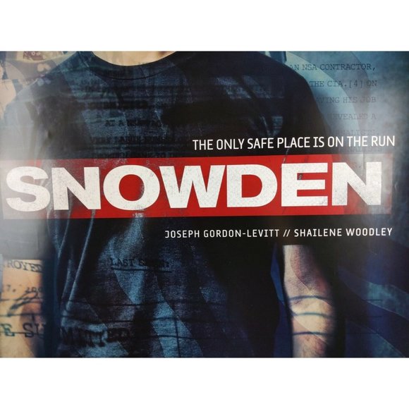 Snowden Original Movie Poster Double Sided 27x40 Rolled Joseph GordonLevitt 2016 - Picture 2 of 3